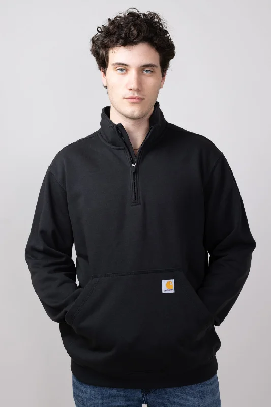 Weekend Flash Sale Carhartt Midweight Quarter Zip Sweatshirt for Men in Black | 105294-BLK-BLACK Weekend Flash Sale Carhartt Midweight Quarter Zip Sweatshirt for Men in Black | 105294-BLK-BLACK