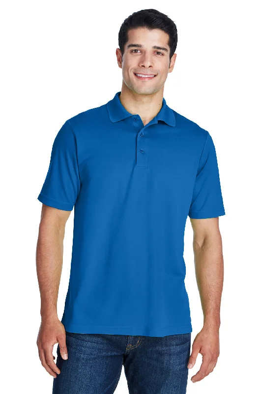 Don't Delay Core 365 Mens Origin Performance Moisture Wicking Short Sleeve Polo Shirt - True Royal Blue