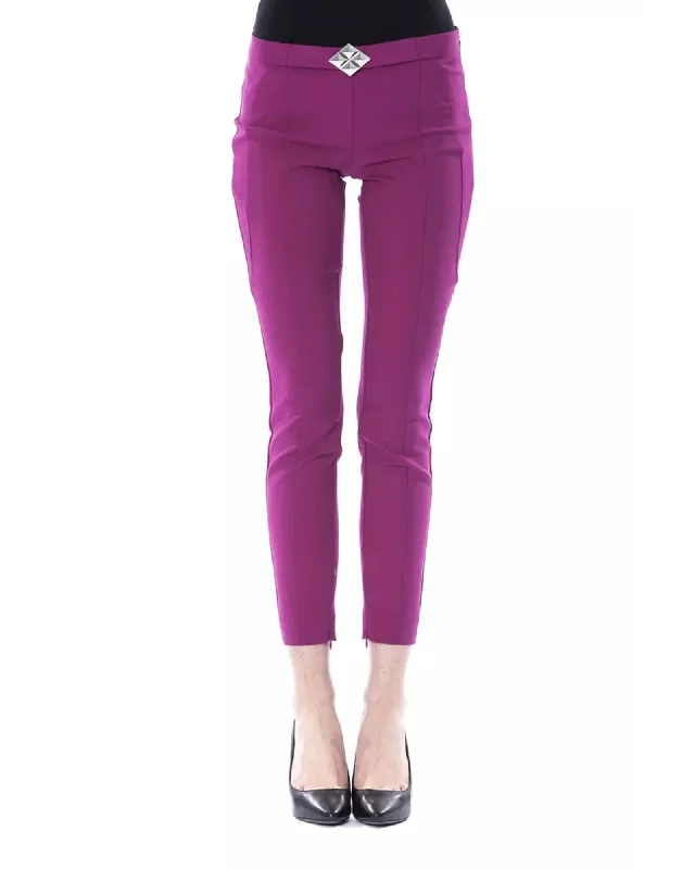 Weekend Specials to Savor Lateral Closure Skinny Pants with Frontal Application 44 IT Women