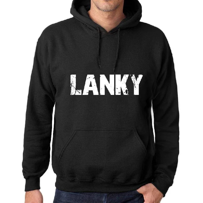 Crazy Deals Men's Women's Unisex Printed Graphic Cotton Hoodie Soft Heavyweight Hooded Sweatshirt Pullover Popular Words LANKY Deep Black Crazy Deals Men's Women's Unisex Printed Graphic Cotton Hoodie Soft Heavyweight Hooded Sweatshirt Pullover Popular Words LANKY Deep Black