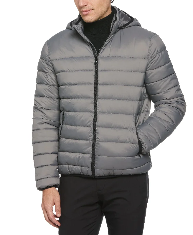 Quick Deals Lightweight Hooded Puffer Jacket