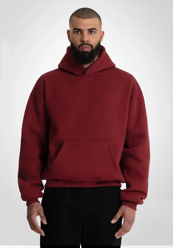 Weekend Bargains to Snag Oversize Hoodie Bordeaux Red