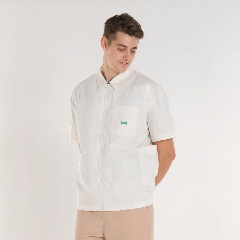 Discount Days FITS 'EM ALL ZIP UP POLO IN JET STREAM (GENDERLESS)