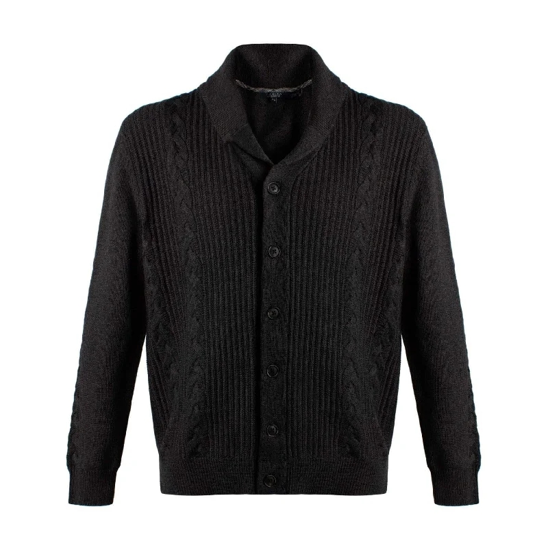 Celebrate the Weekend with Discounts Stay Warm and Stylish with Men's 100% Cotton Shawl Collar Cable Button Front Cardigan: A Perfect Blend of Comfort and Fashion Celebrate the Weekend with Discounts Stay Warm and Stylish with Men's 100% Cotton Shawl Collar Cable Button Front Cardigan: A Perfect Blend of Comfort and Fashion