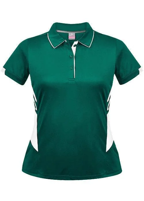 Now Available Ladies Tasman Polo Bottle/White
