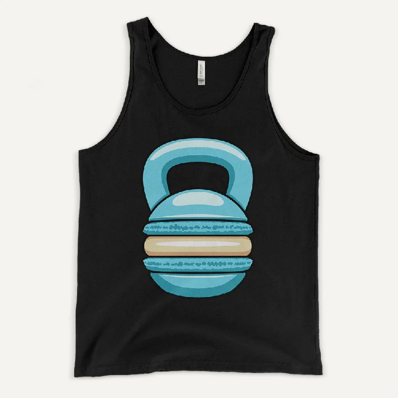 Weekend Specials to Delight Blue Macaron Kettlebell Design Men’s Tank Top