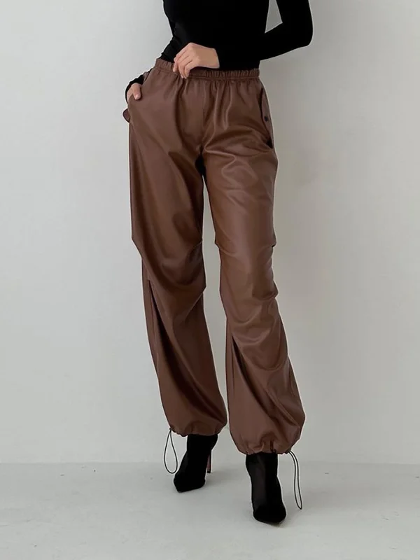 Year-End Clearance Brownie Cargo Graceful Parachute Pants