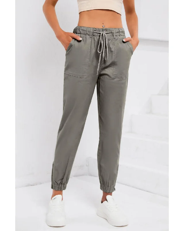 Unmissable Offer Azura Exchange Pocketed Twill Jogger Pants - XL