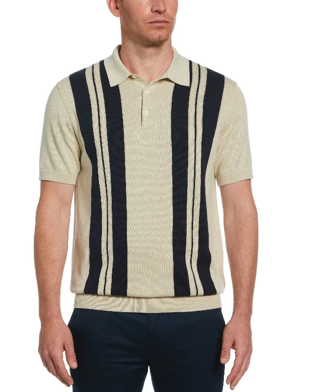 Hurry In Striped Polo Sweater