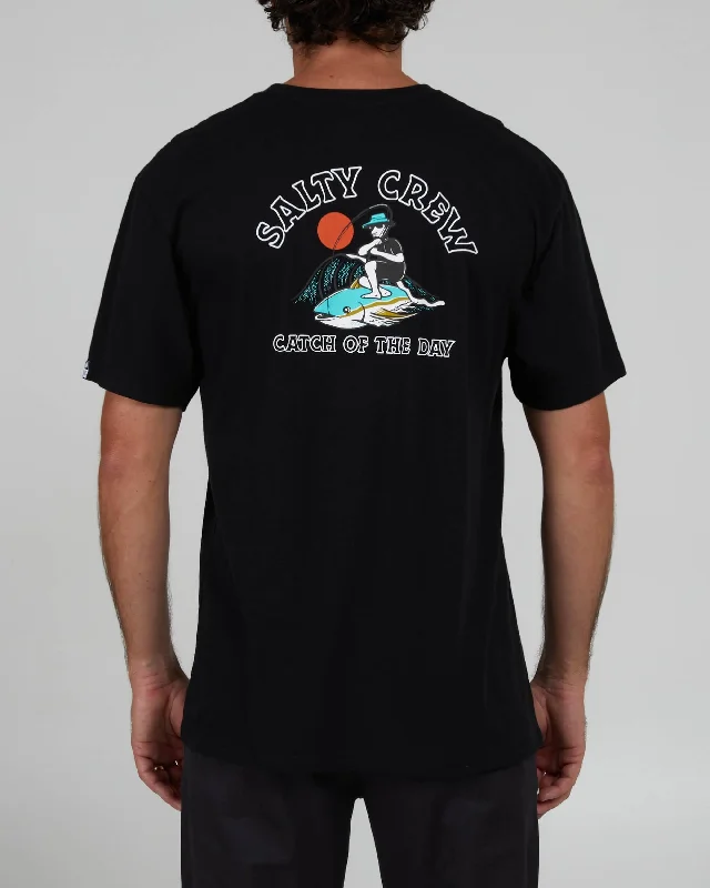 Online Only Catch Of The Day Premium S/S Tee - Black