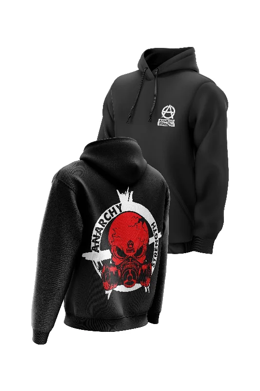 Closeout AS 'RESPIRATOR SKULL' HOODIE - BLACK