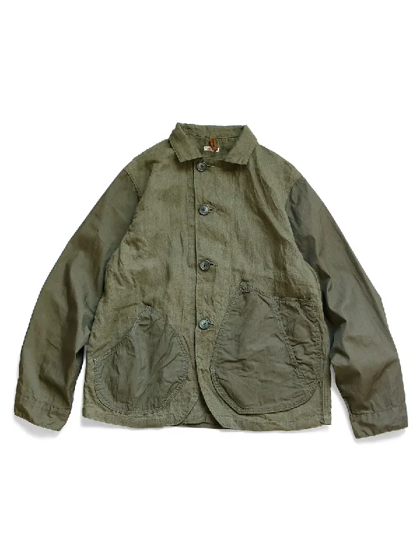 Lowest Rates Kapital Linen Chino Cloth x Gabardine RINGOMAN Coverall - Khaki - (EK-1575)