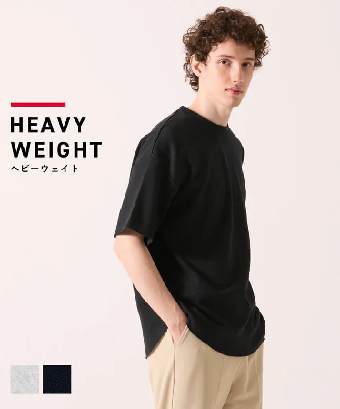 Savings Soar This Weekend セール★2490円→1990円 Tシャツ メンズ ヘビーウェイト クルーネック オーバーサイズ ミディアム丈 プルオーバー 半袖 シンプル メール便不可 24ss coca コカ