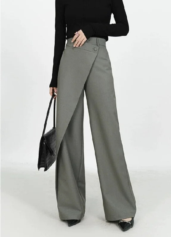 Your Weekend, Your Savings High-Waist Wide-Leg Pareo Tailored Pants
