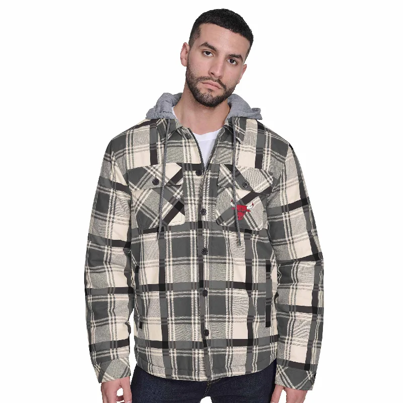 Major Deal Chicago Bulls Fullback Plaid Hooded Jacket