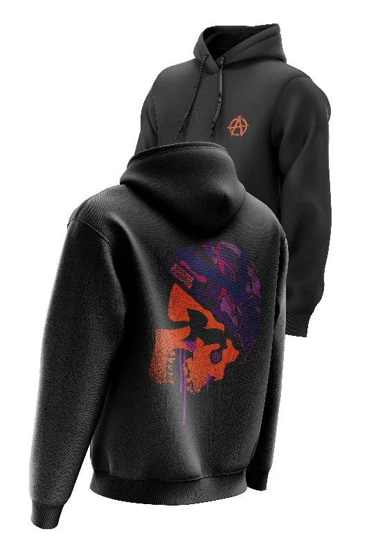 Price Slash AS 'SOLDIER OF MISFORTUNE' HOODIE - BLACK
