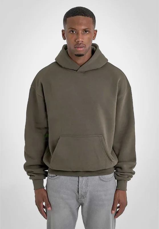 Unwind with Weekend Discounts Oversize Hoodie - Olive