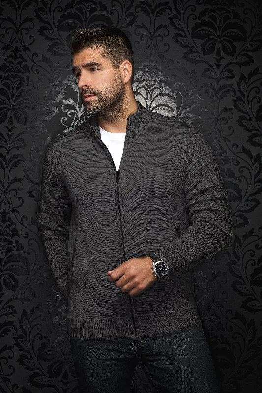 Stock Clearance Au Noir® Sweaters | Esteban Charcoal