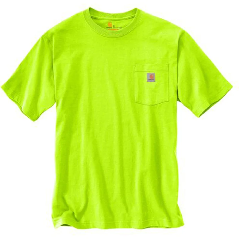 Limited Stock K87 - Loose Fit Heavyweight Pocket Tee, Bright Lime