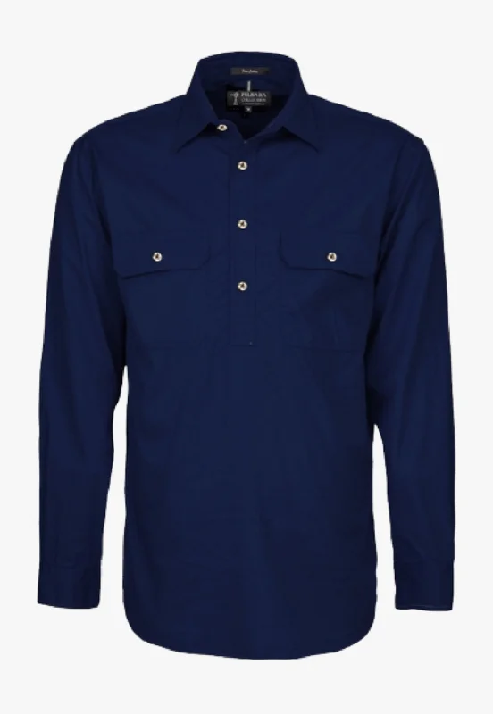 Steals and Deals Pilbara Mens Closed Front Work Shirt RM200CF