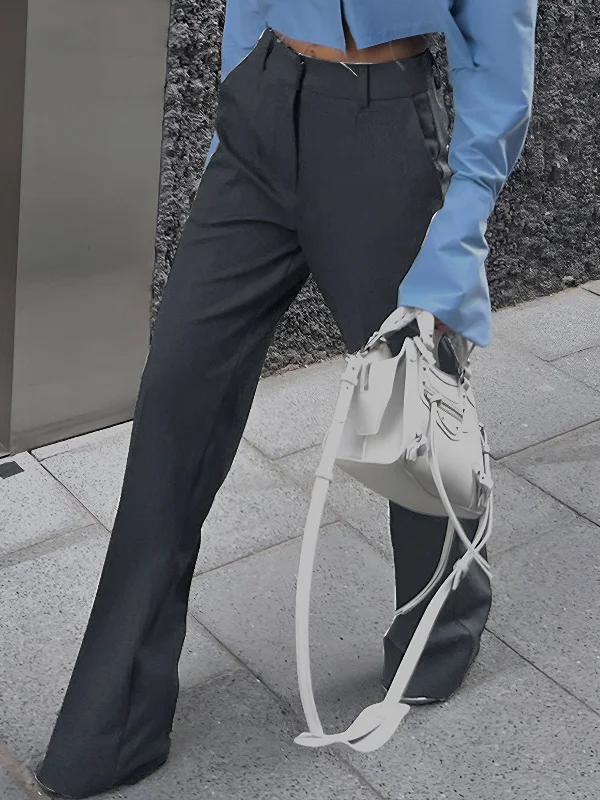Weekend Discounts to Snag Casual Straight Graceful Leg Long Pants