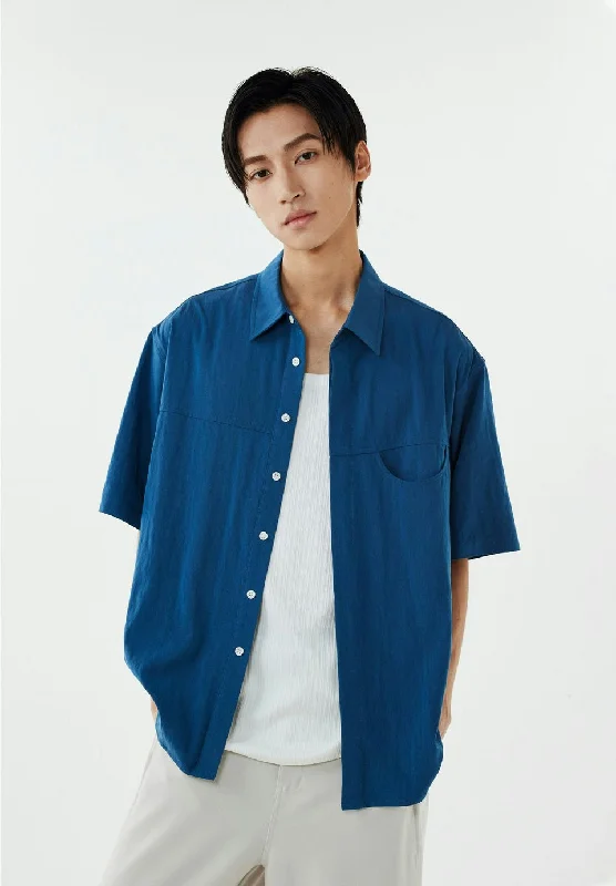 Weekend Savings Bonanza Collared Linen-Blend Button-Up Shirt