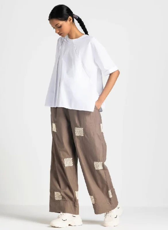 Weekend Deals That Please Embroidered Broad Bottoms