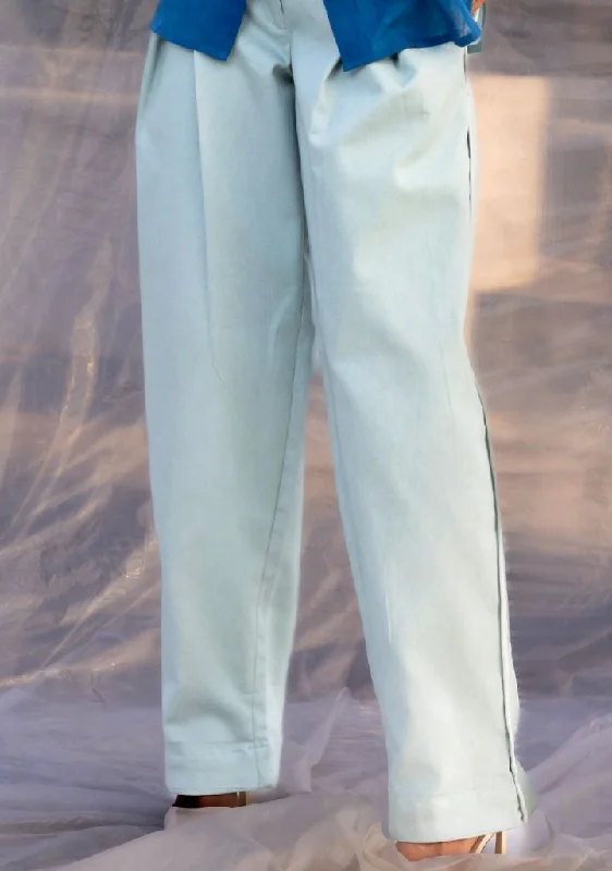 Sale Event Mint Pleated Denim Pants