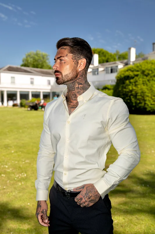 Lowest Price Father Sons Classic Stretch Oxford Long Sleeve Lemon - FS1008