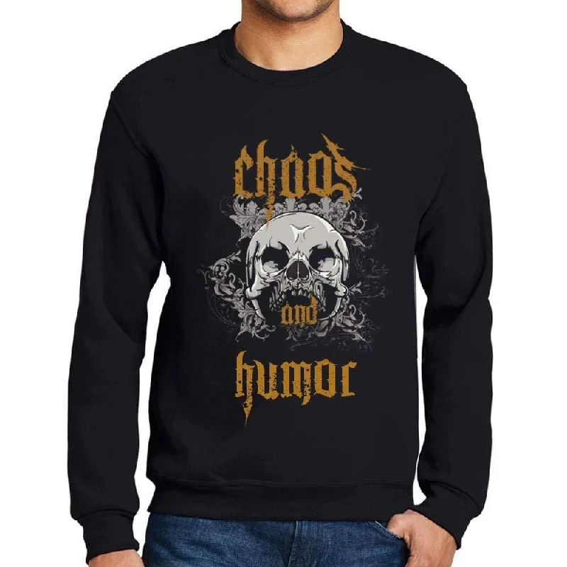 Super Sale Ultrabasic - Homme Imprimé Graphique Sweat-Shirt Chaos and Humor Noir Profond