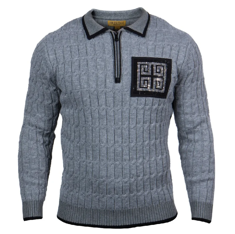 Massive Deal Prestige Half Zip Cable Sweater