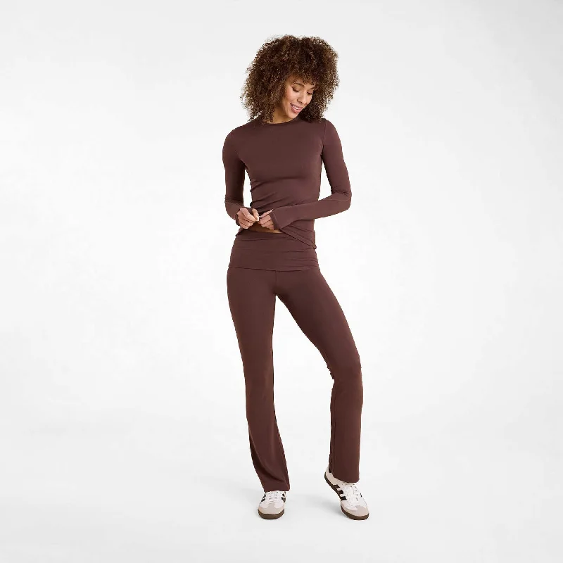 Now or Never SwiftStretch Fold Over Legging | Coffee
