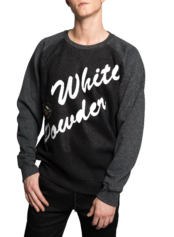 Weekend Discounts to Savor Gully Klassics "White Powder" Two Tone Crewneck Sweater