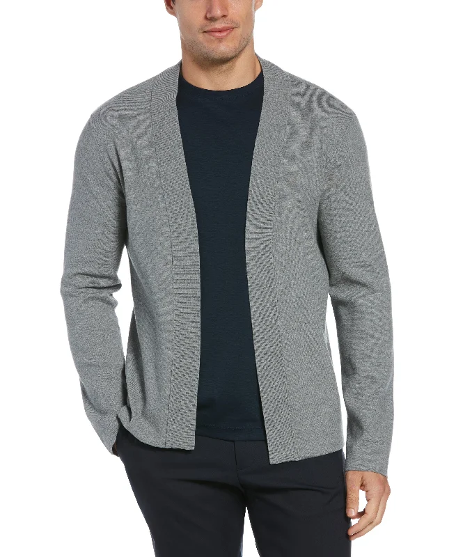 Weekend Bargains Galore Tech Knit Open Cardigan Sweater