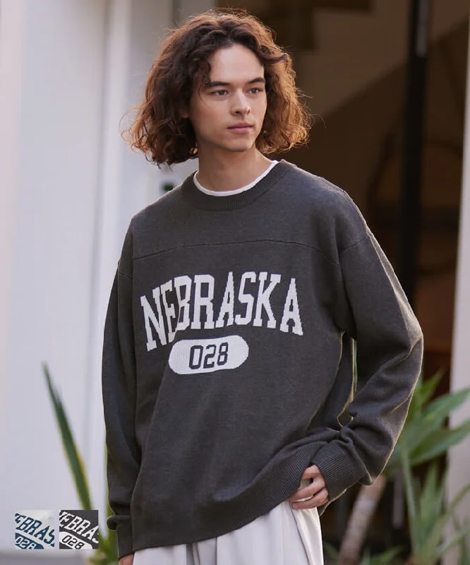 Overstock 1/1〜福袋対象★ ニット メンズ セーター ロゴ 英字 厚手ニット リブ クルーネック ミディアム丈 長袖 伸縮性 メール便不可 23aw coca コカ Overstock 1/1〜福袋対象★ ニット メンズ セーター ロゴ 英字 厚手ニット リブ クルーネック ミディアム丈 長袖 伸縮性 メール便不可 23aw coca コカ