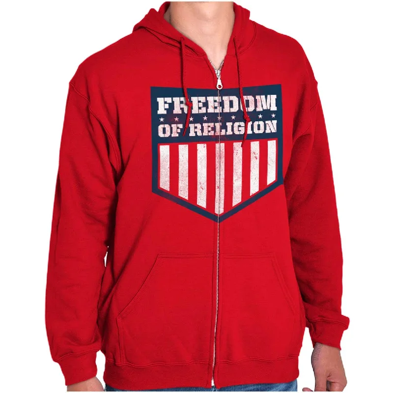Unbeatable Prices Freedom of Religion Zip Hoodie
