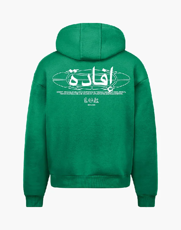 Last Chance IFADA ZIP-HOODIE (WOOD GREEN)