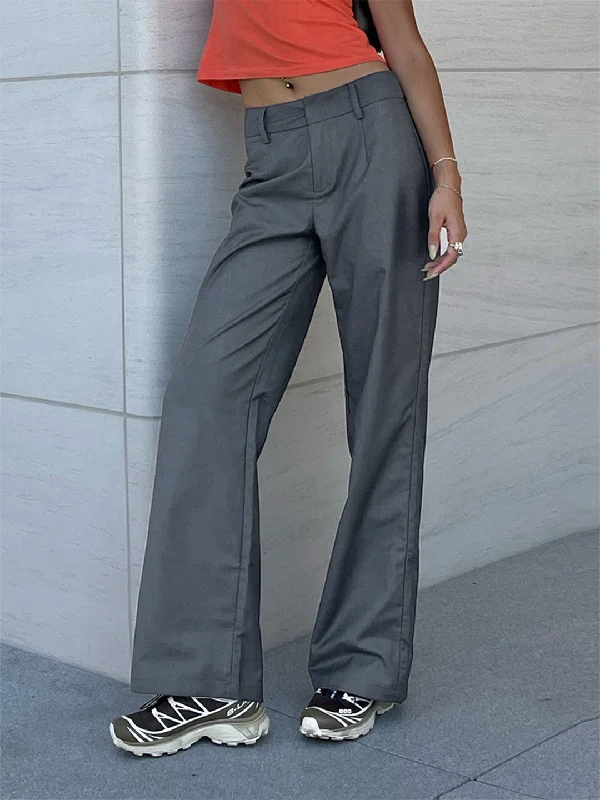 Weekend Shopping Bliss Silver Lining Graceful Loose Trousers