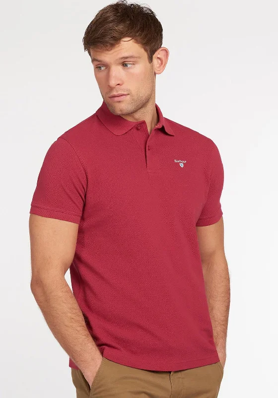 Weekend Discounts to Enjoy Barbour Sports Polo Shirt, Raspberry
