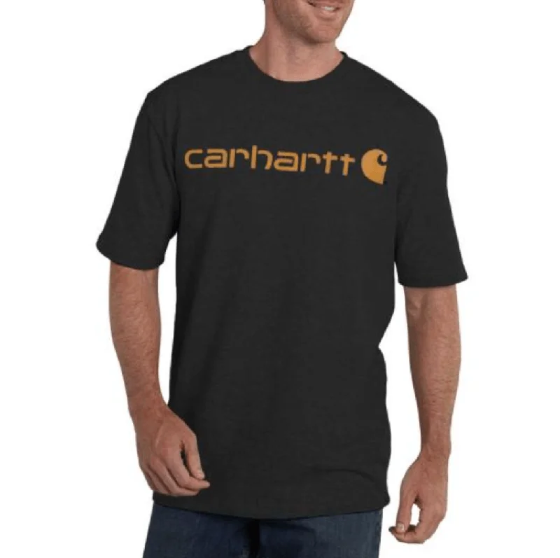 Stock Clearance K195 - Loose fit heavyweight short-sleeve logo graphic t-shirt - Carbon Heather Stock Clearance K195 - Loose fit heavyweight short-sleeve logo graphic t-shirt - Carbon Heather