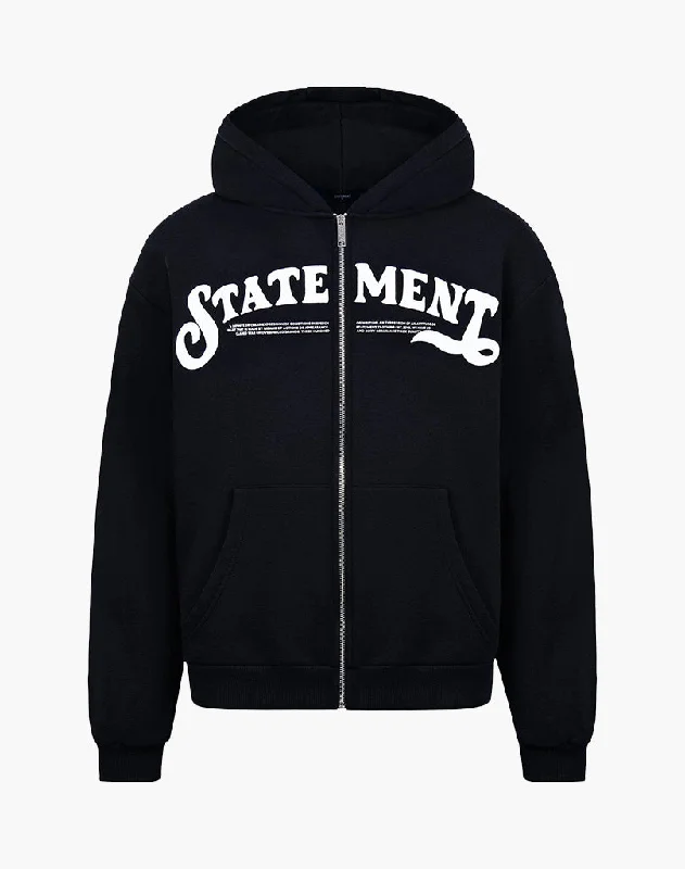 Don't Wait STATEMENT ZIP-HOODIE (BLACK)
