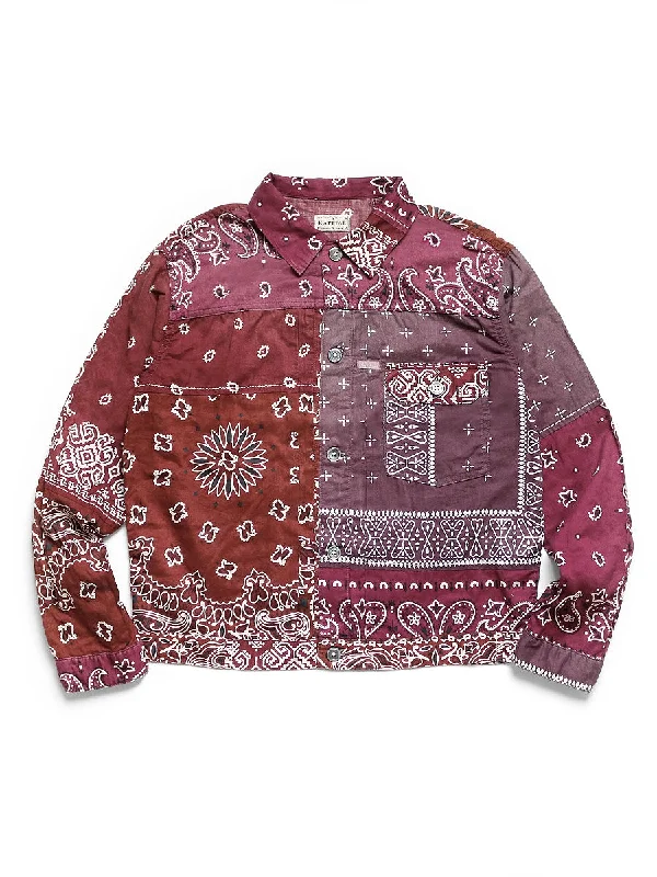 Savings Alert Kapital Gauze Bandana Patchwork 1st Jacket - Enji