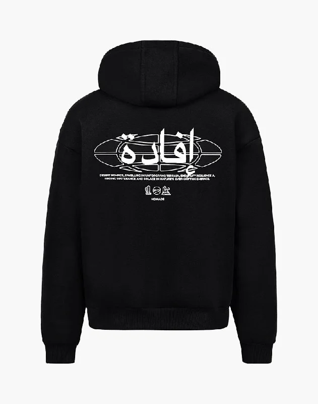 Holiday Sale IFADA ZIP-HOODIE (BLACK)