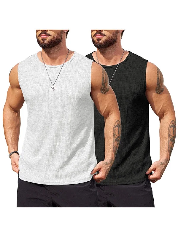 Weekend Savings Fiesta Casual 2 Pack Waffle Tank Tops (US Only)