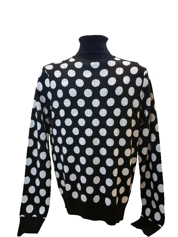 Weekend Offers That Shine Robert Lewis Polka dot Turtleneck