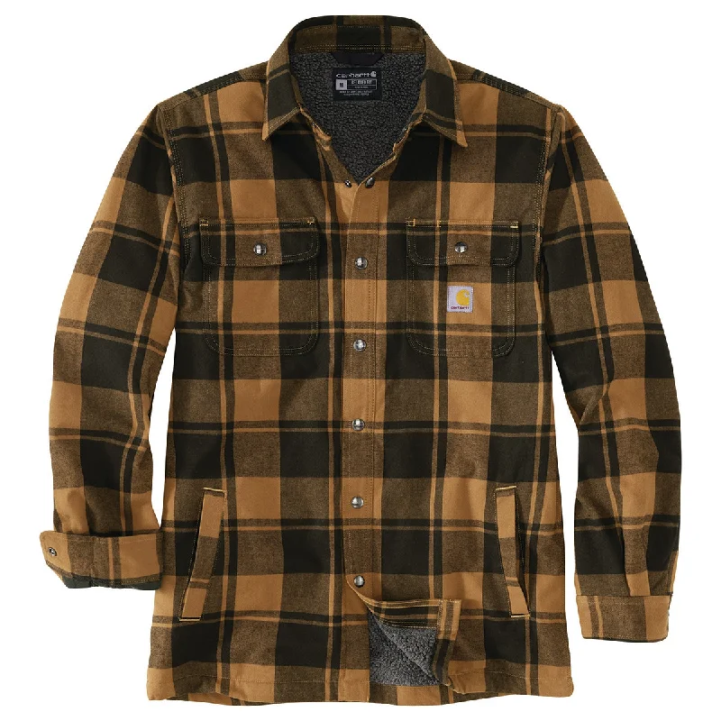 Price Buster 105939 - Relaxed Fit Flannel Sherpa-Lined Shirt Jac