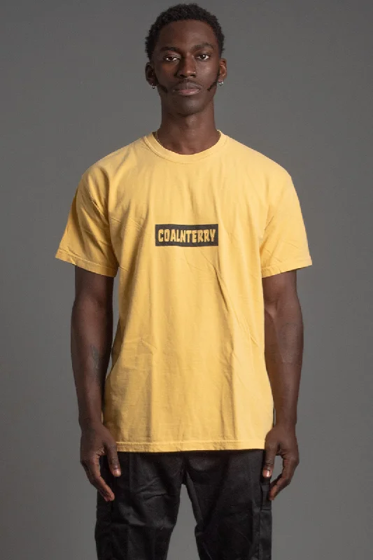 Limited Offer GUYS 芥末色 N BLK BAR T 恤