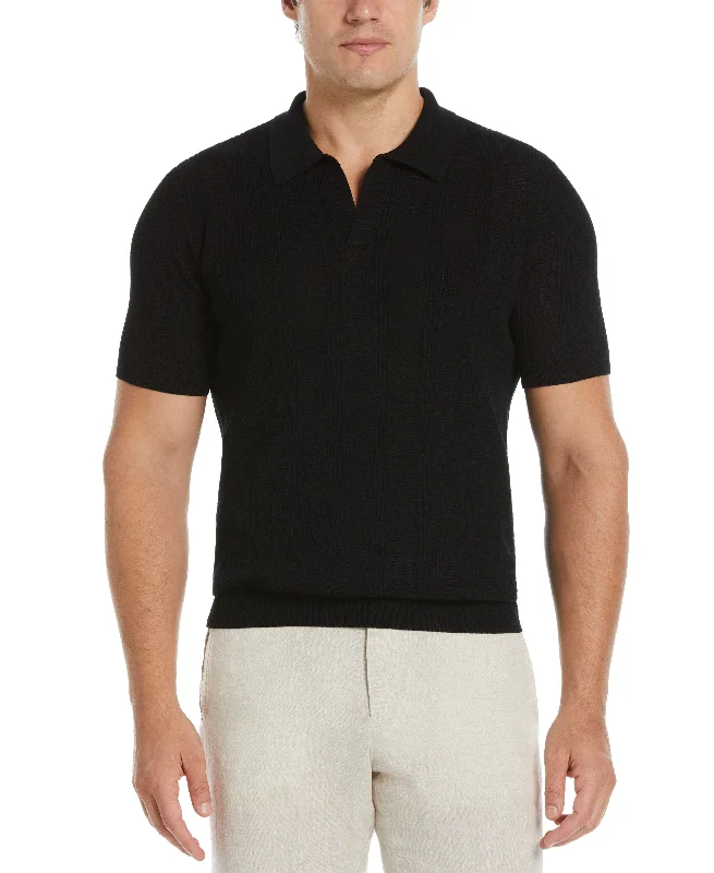 Top Pick Mesh Stripe Sweater Polo