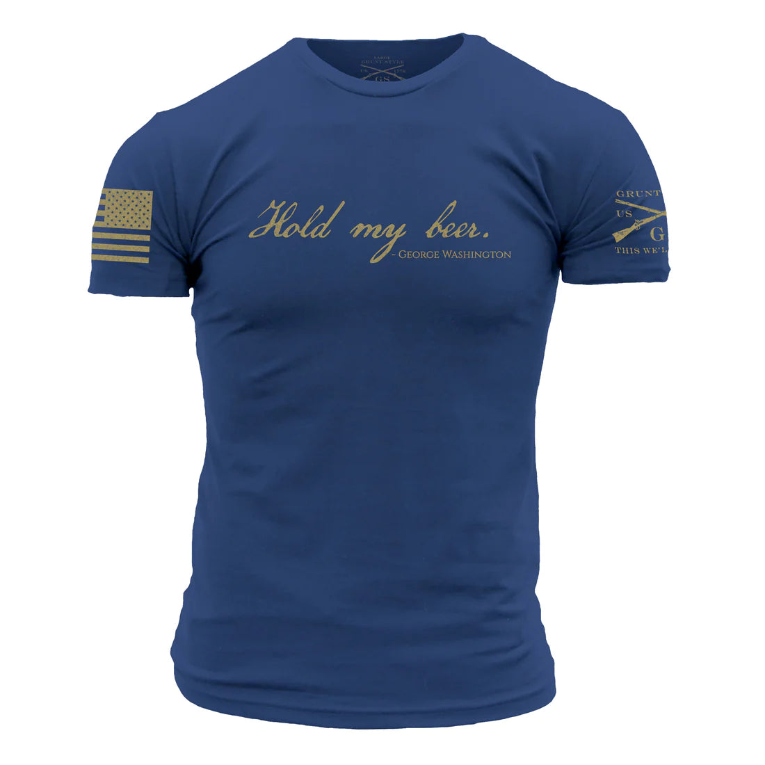 Major Savings Hold my beer Tee - Cool Blue