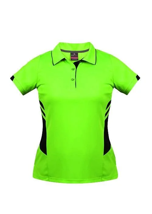 Savings Event Ladies Tasman Polo Neon Green/Black